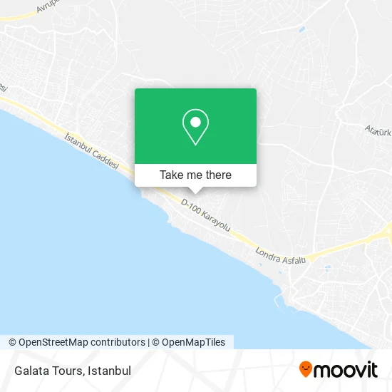 Galata Tours map