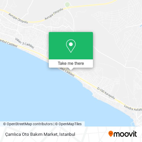 Çamlıca Oto Bakım Market map