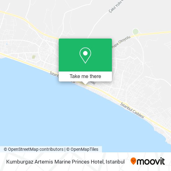 Kumburgaz Artemis Marine Princes Hotel map