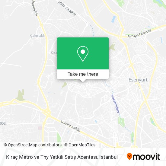 Kıraç Metro ve Thy Yetkili Satış Acentası map