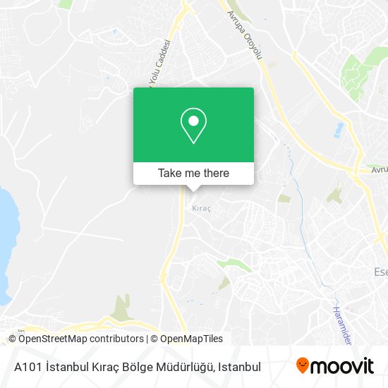 A101 İstanbul Kıraç Bölge Müdürlüğü map