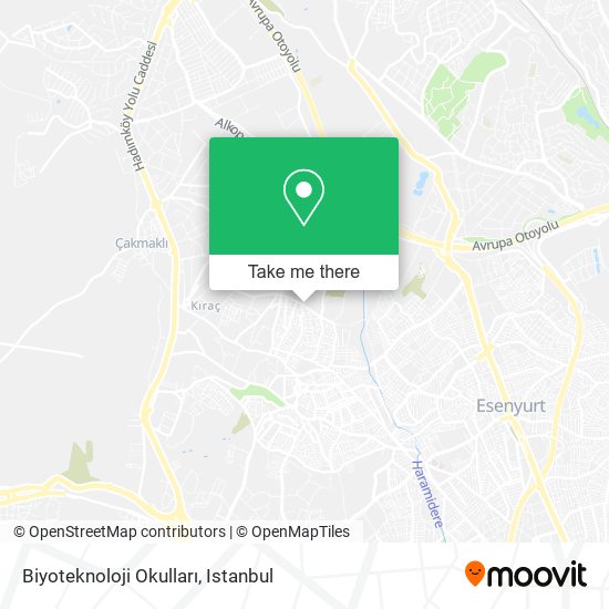 Biyoteknoloji Okulları map