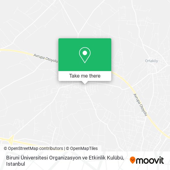 Biruni Üniversitesi Organizasyon ve Etkinlik Kulübü map