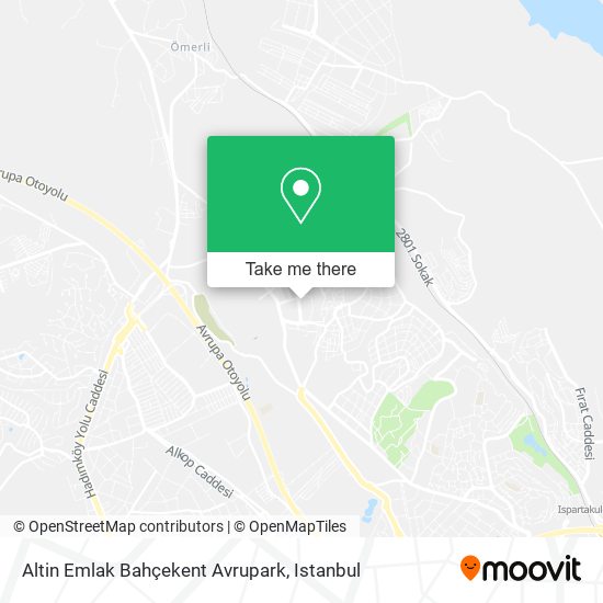 Altin Emlak Bahçekent Avrupark map