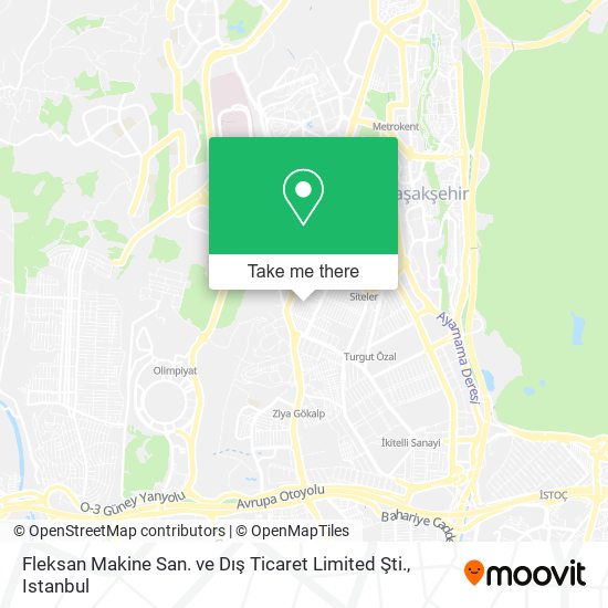 Fleksan Makine San. ve Dış Ticaret Limited Şti. map