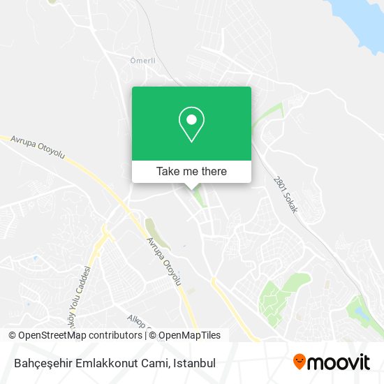 Bahçeşehir Emlakkonut Cami map