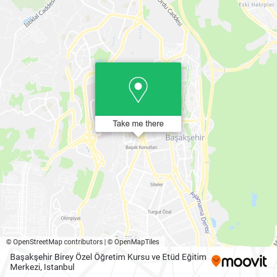 Başakşehir Birey Özel Öğretim Kursu ve Etüd Eğitim Merkezi map
