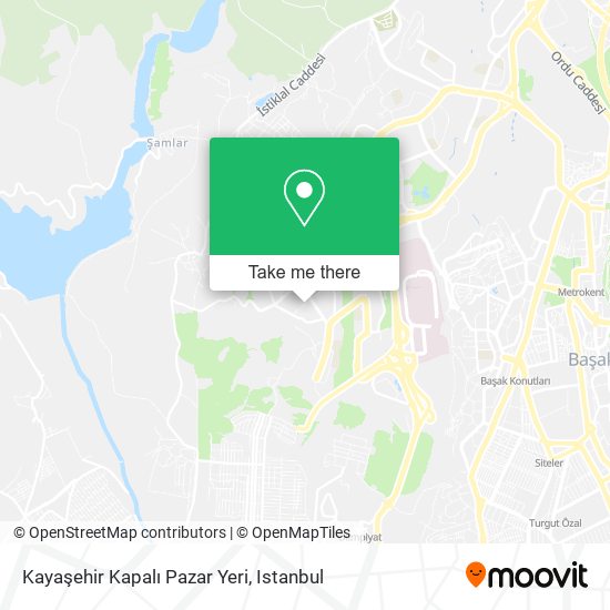 Kayaşehir Kapalı Pazar Yeri map
