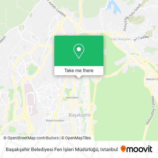 Başakşehir Belediyesi Fen İşleri Müdürlüğü map