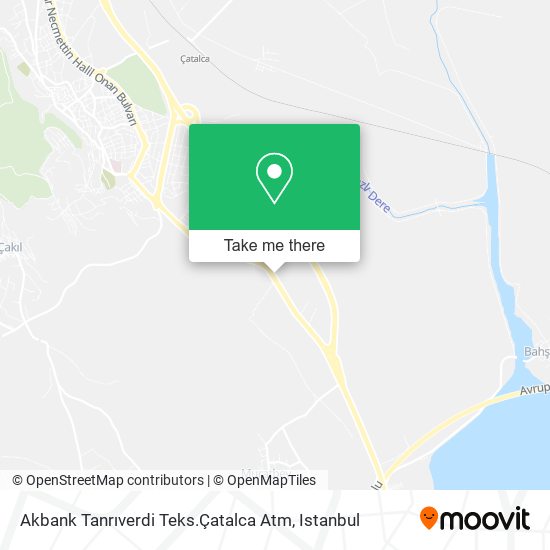 Akbank Tanrıverdi Teks.Çatalca Atm map
