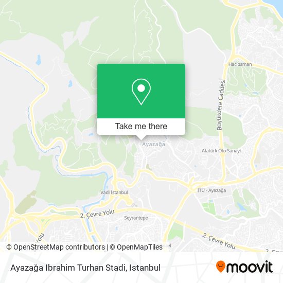 Ayazağa Ibrahim Turhan Stadi map