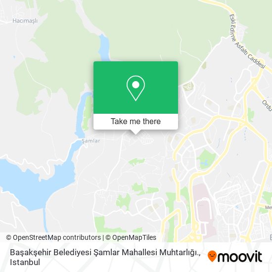 Başakşehir Belediyesi Şamlar Mahallesi Muhtarlığı. map