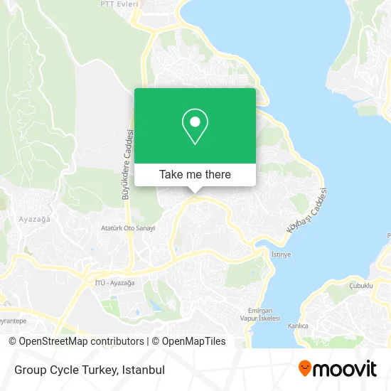 Group Cycle Turkey map