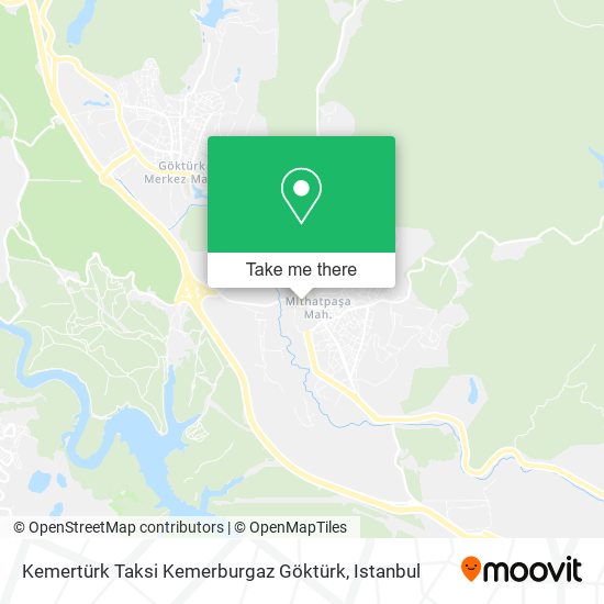 Kemertürk Taksi Kemerburgaz Göktürk map