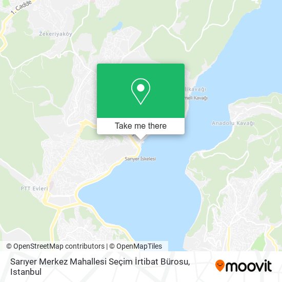 Sarıyer Merkez Mahallesi Seçim İrtibat Bürosu map