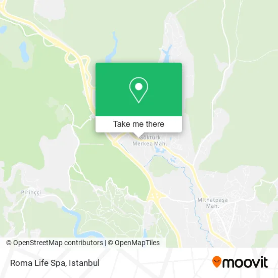 Roma Life Spa map