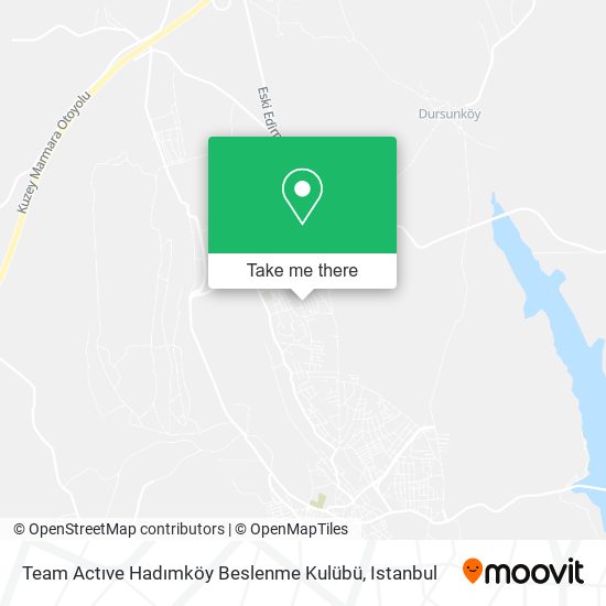 Team Actıve Hadımköy Beslenme Kulübü map