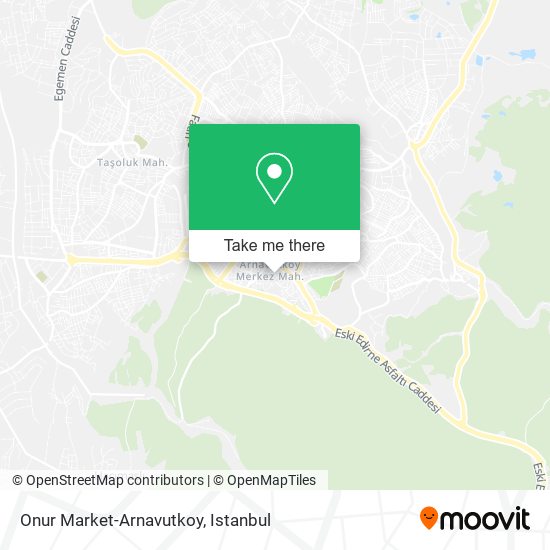 Onur Market-Arnavutkoy map