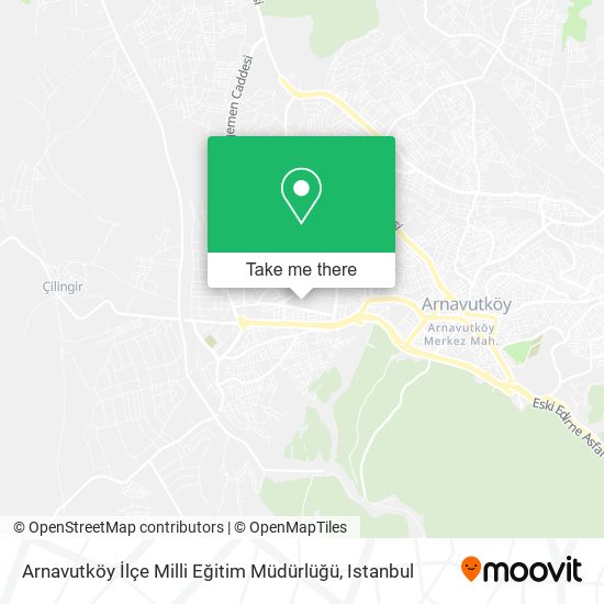 Arnavutköy İlçe Milli Eğitim Müdürlüğü map