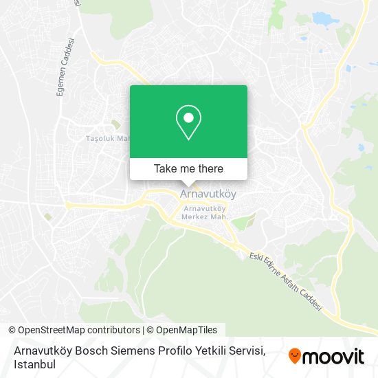 Arnavutköy Bosch Siemens Profilo Yetkili Servisi map