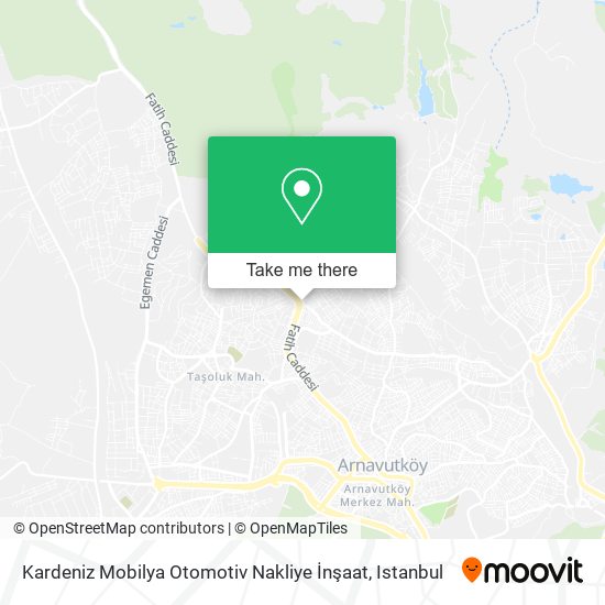 Kardeniz Mobilya Otomotiv Nakliye İnşaat map