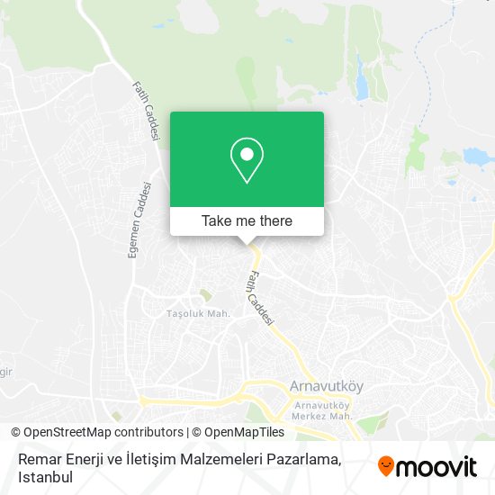 Remar Enerji ve İletişim Malzemeleri Pazarlama map