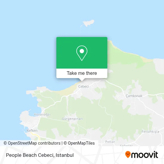 People Beach Cebeci map