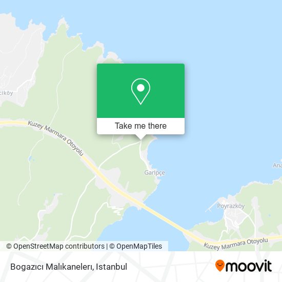 Bogazıcı Malıkanelerı map