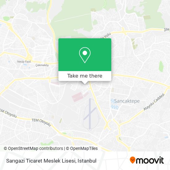 Sarıgazi Ticaret  Meslek Lisesi map