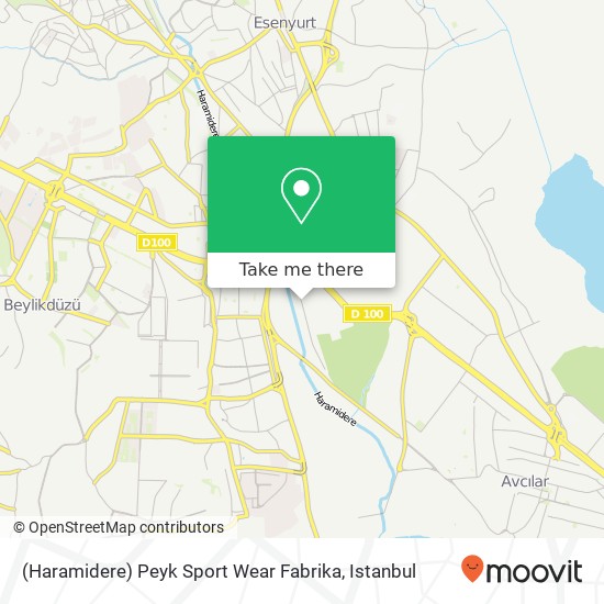 (Haramidere) Peyk Sport Wear Fabrika map