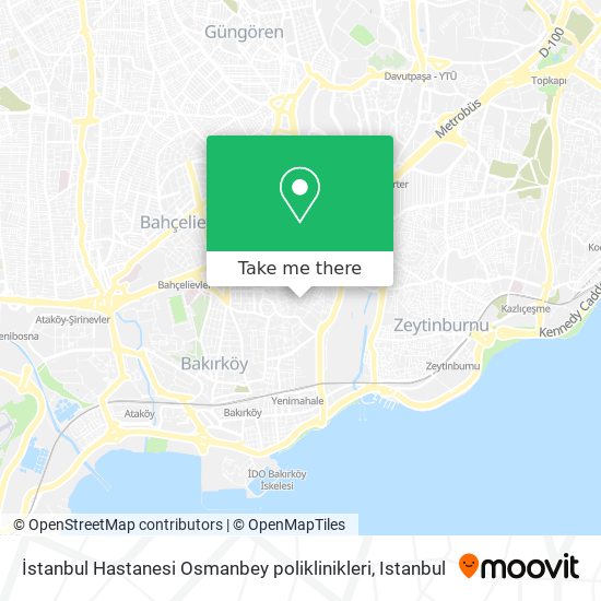 İstanbul Hastanesi Osmanbey poliklinikleri map