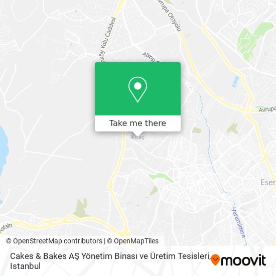 Cakes & Bakes AŞ Yönetim Binası ve Üretim Tesisleri map