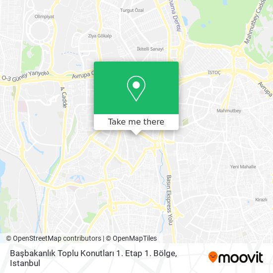 Başbakanlık Toplu Konutları 1. Etap 1. Bölge map