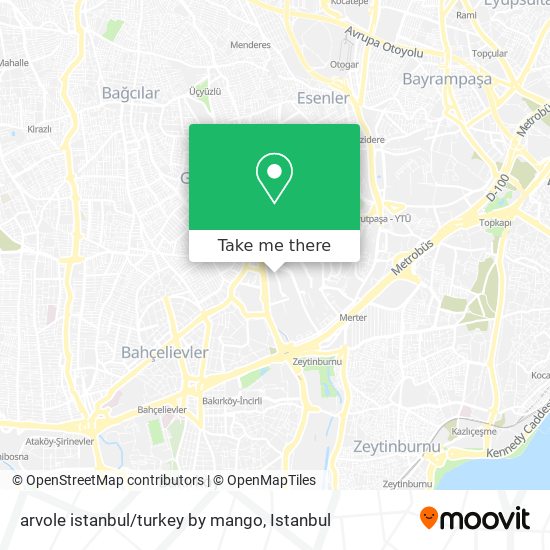 arvole istanbul / turkey by mango map