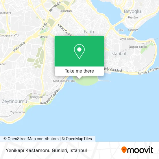 Yenikapı Kastamonu Günleri map