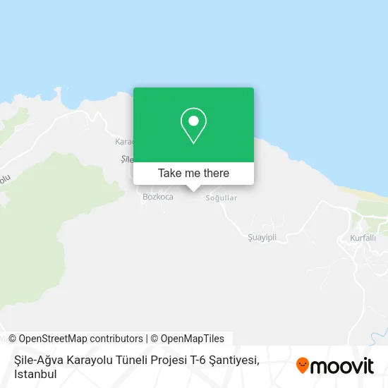 Şile-Ağva Karayolu Tüneli Projesi T-6 Şantiyesi map