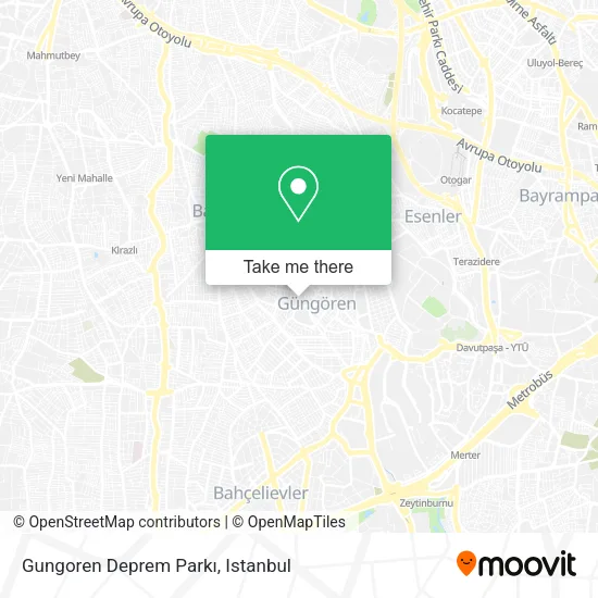 Gungoren Deprem Parkı map