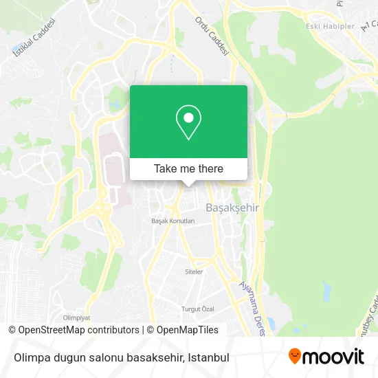 Olimpa dugun salonu basaksehir map