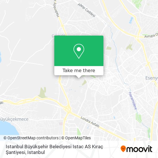 Istanbul Büyükşehir Belediyesi Istac AS Kıraç Şantiyesi map