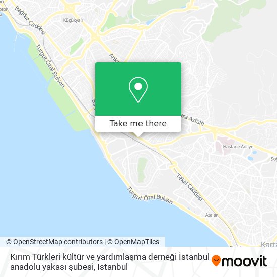 Kırım Türkleri kültür ve yardımlaşma derneği İstanbul anadolu yakası şubesi map
