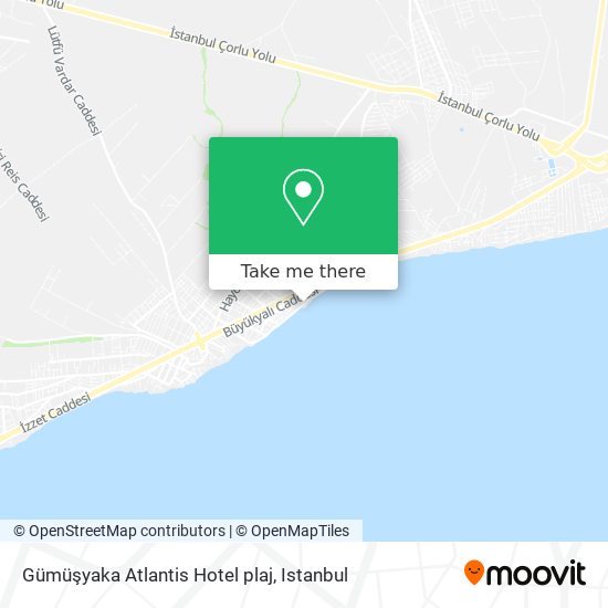 Gümüşyaka Atlantis Hotel plaj map