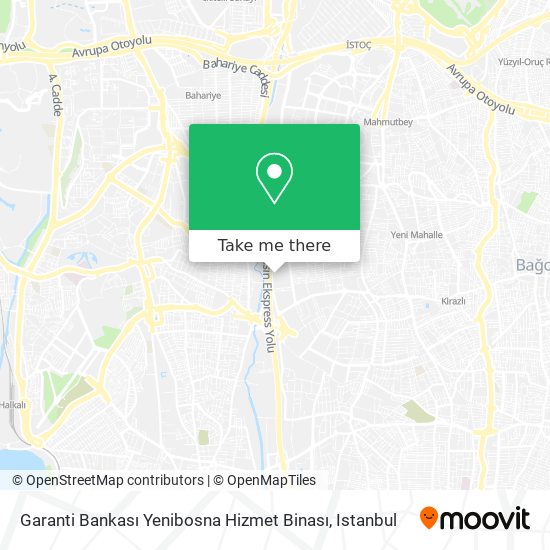 Garanti Bankası Yenibosna Hizmet Binası map