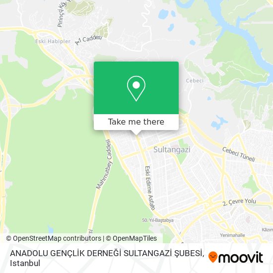 ANADOLU GENÇLİK DERNEĞİ SULTANGAZİ ŞUBESİ map