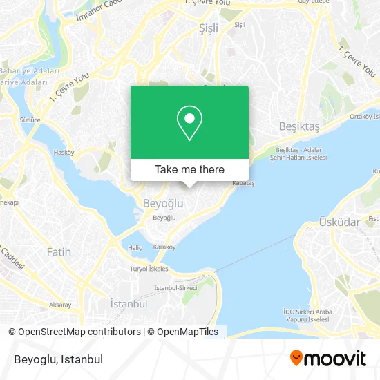 Beyoglu map