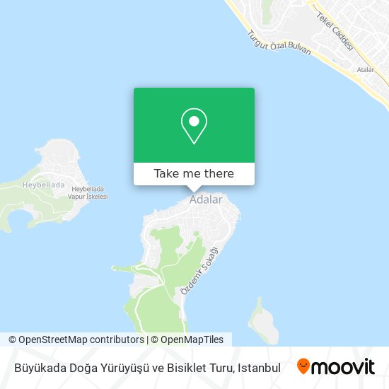 Büyükada   Doğa Yürüyüşü ve Bisiklet Turu map