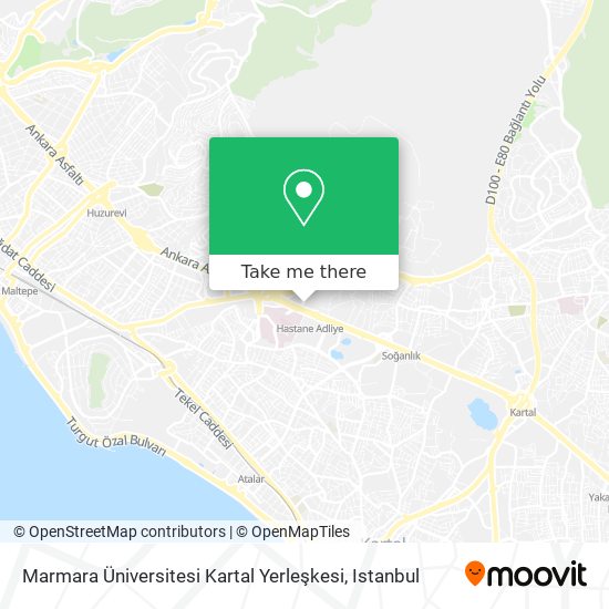 Marmara Üniversitesi Kartal Yerleşkesi map