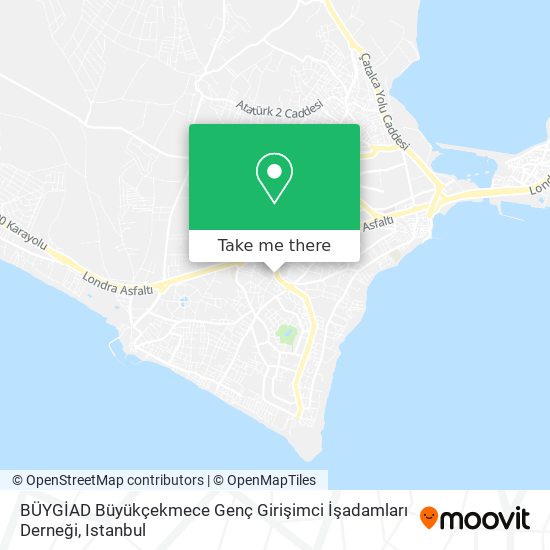 BÜYGİAD Büyükçekmece Genç Girişimci İşadamları Derneği map