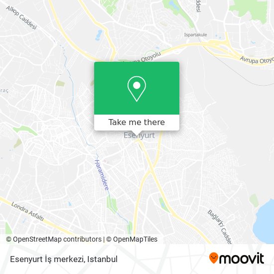 Esenyurt İş merkezi map