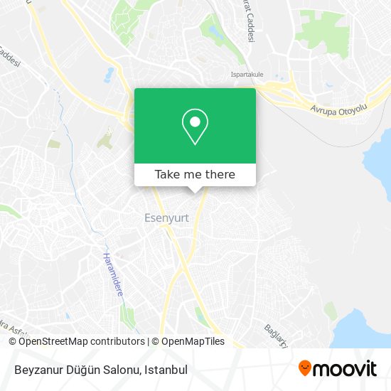 Beyzanur Düğün Salonu map
