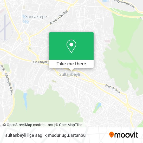 sultanbeyli ilçe sağlık müdürlüğü map